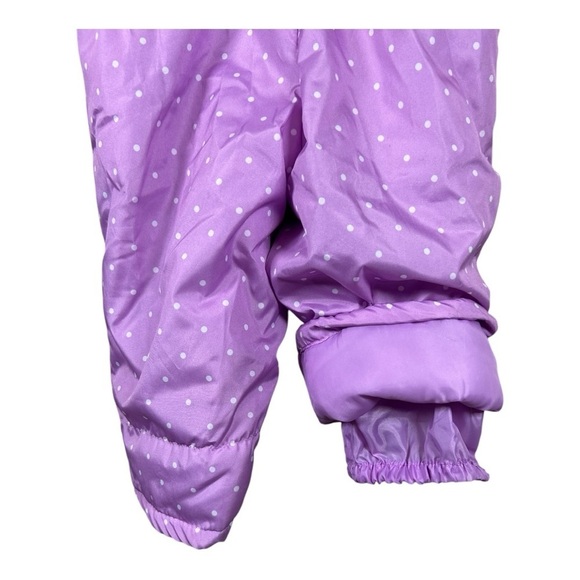 NWT LONDON FOG Baby girls Classic Heavyweight Snow Bib Ski Pant Purple 12 M - Picture 6 of 7